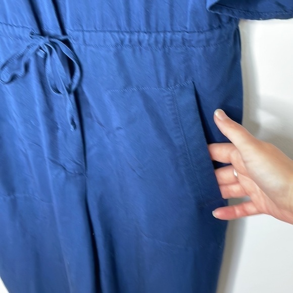 SOAKED in luxury Demi navy viscose blend jumpsuit - Picture 7 of 12